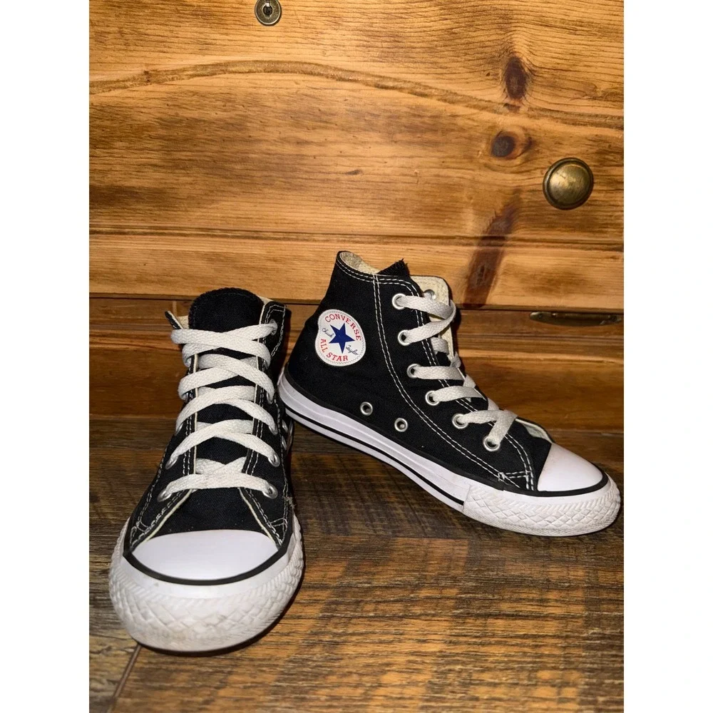 Converse Chuck Taylor All Star High Top Black Sneakers 3J231 Kids Size 13 Youth
